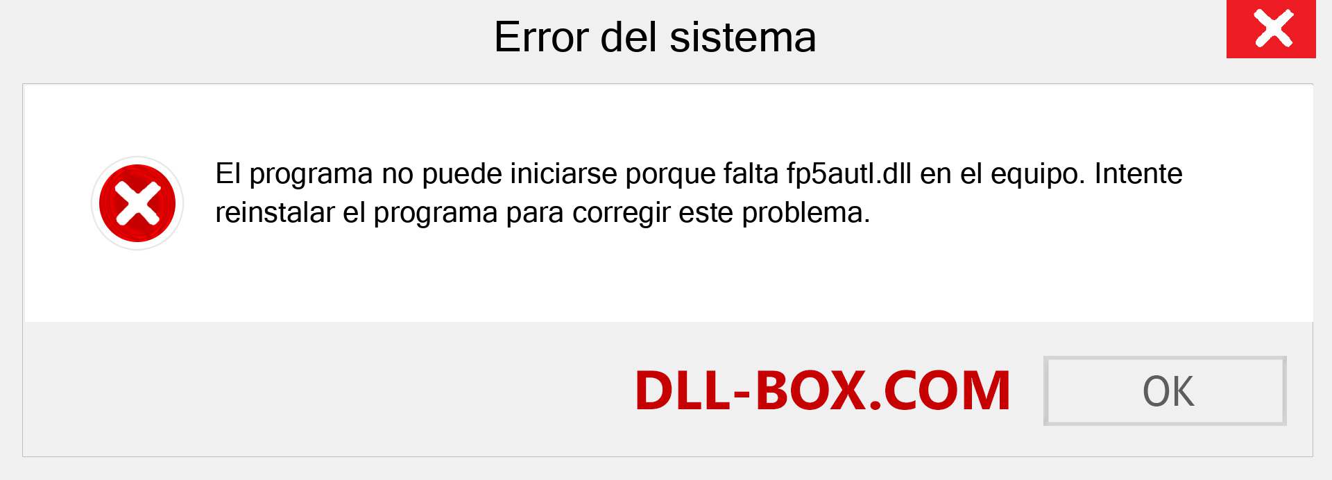 ¿Falta el archivo fp5autl.dll ?. Descargar para Windows 7, 8, 10 - Corregir fp5autl dll Missing Error en Windows, fotos, imágenes